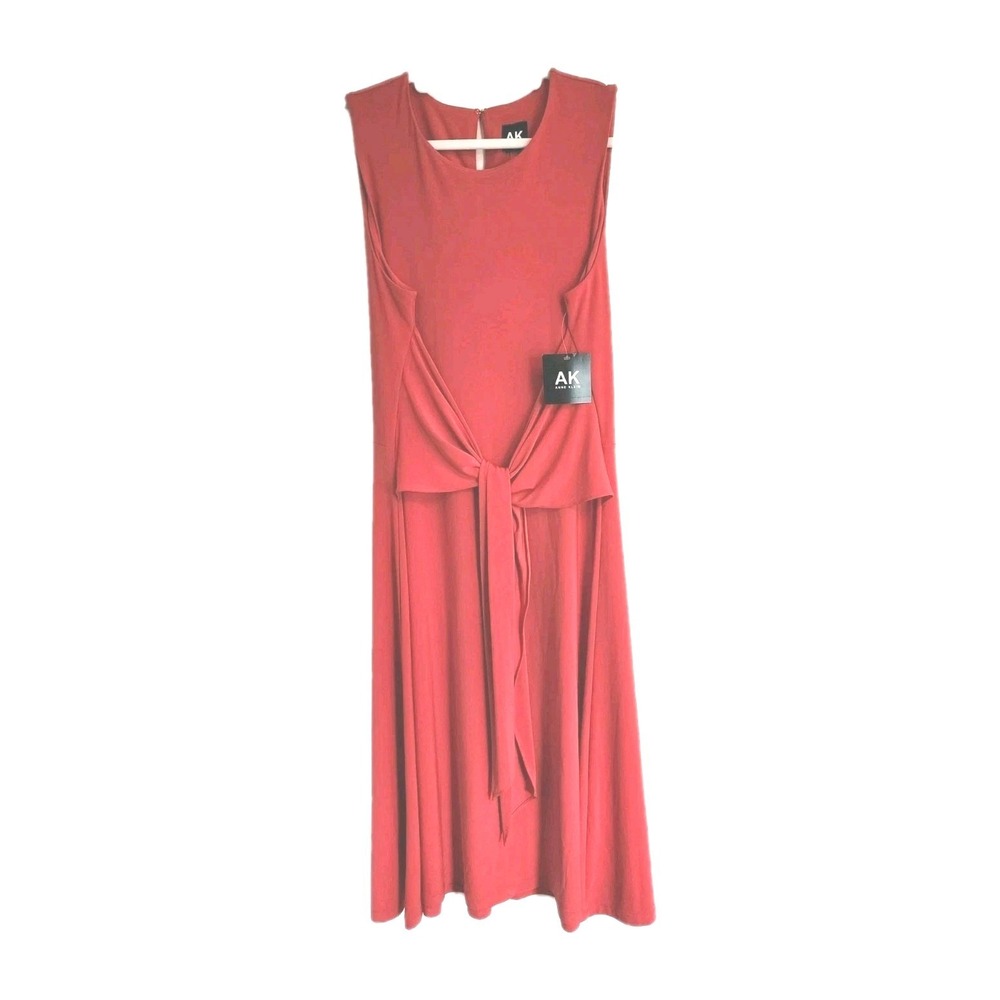 Anne Klein Dress Large Aztec Orange Stretch Career Casual Classic Chic Fall New